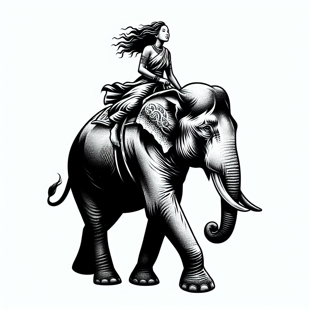 Woman Riding Elephant With $@%%& Trunk