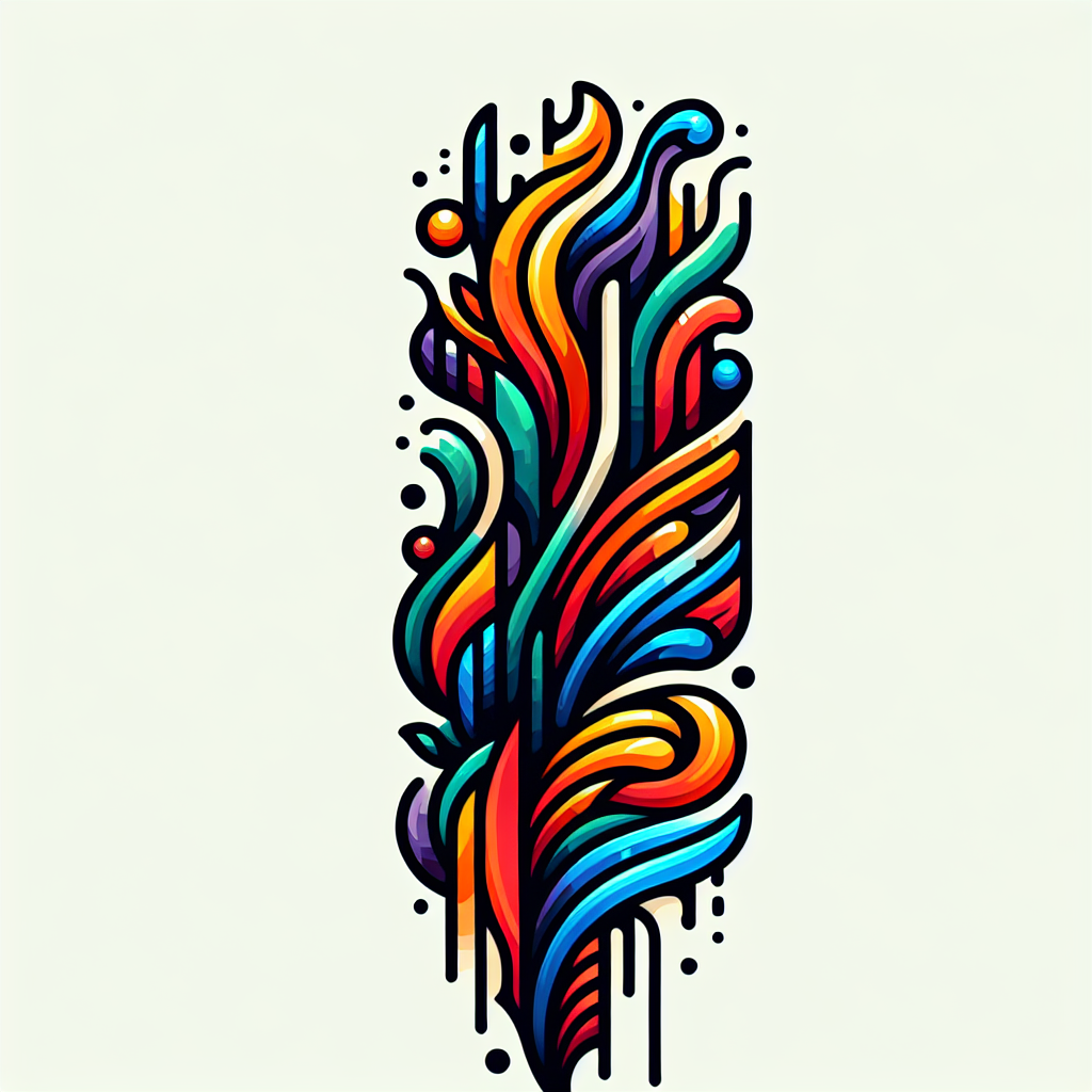 Abstract "Tattoo pra fazer com namorada" Tattoo Design