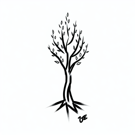 Sketch "tree" Tattoo Design