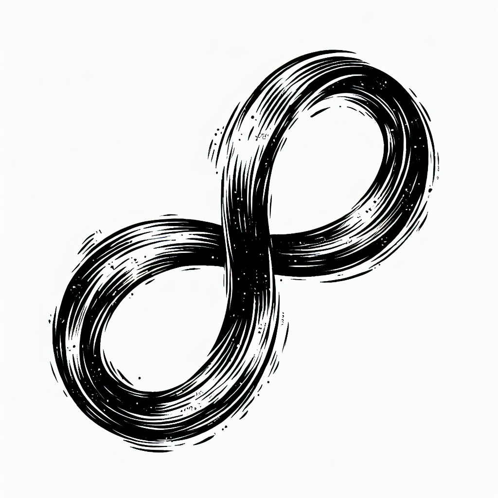 Sketch "Double infinity" Tattoo Design