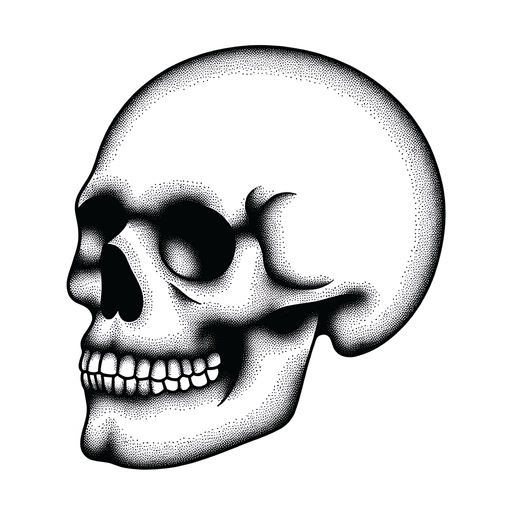 Dotwork "skull" Tattoo Design