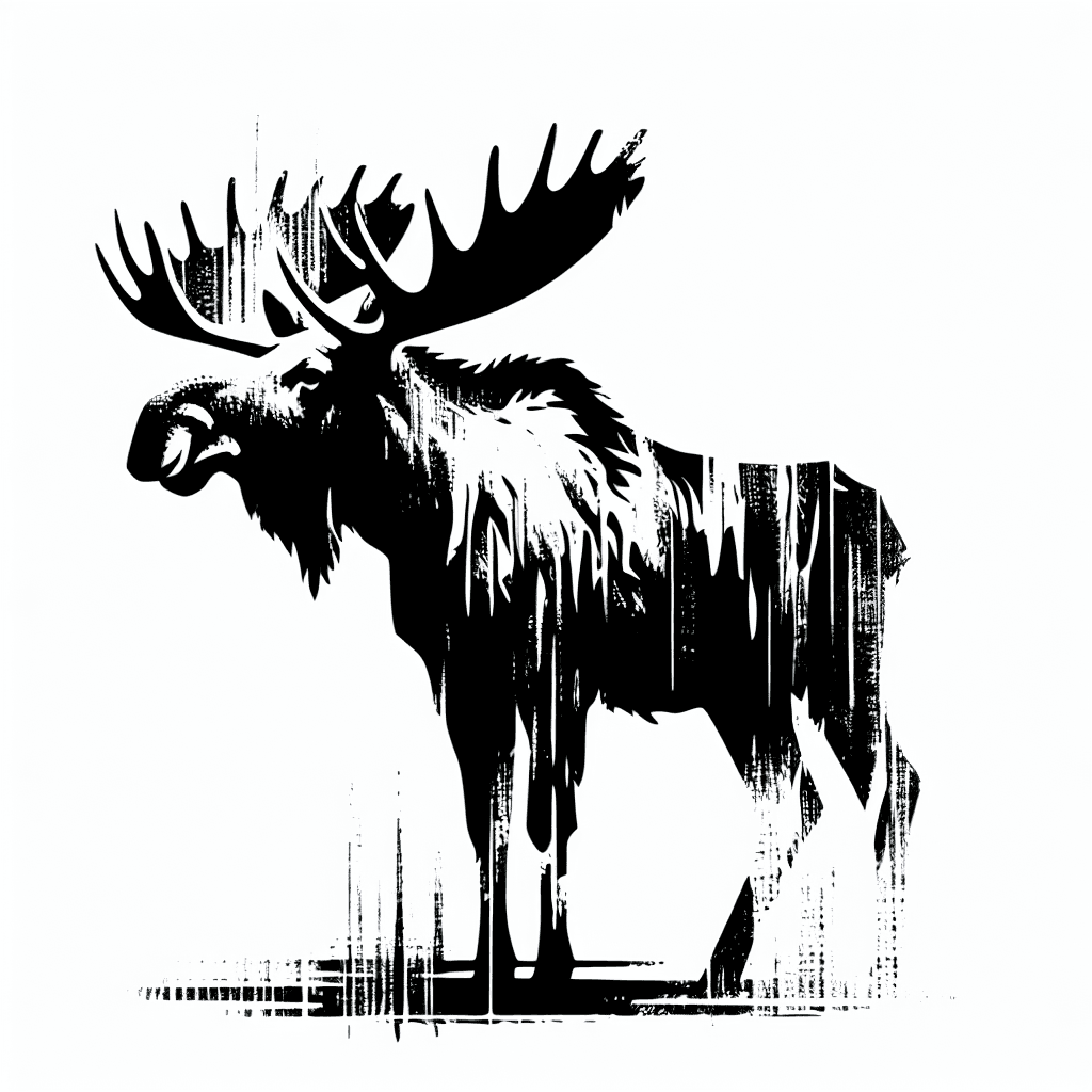 Sketch "moose" Tattoo Design