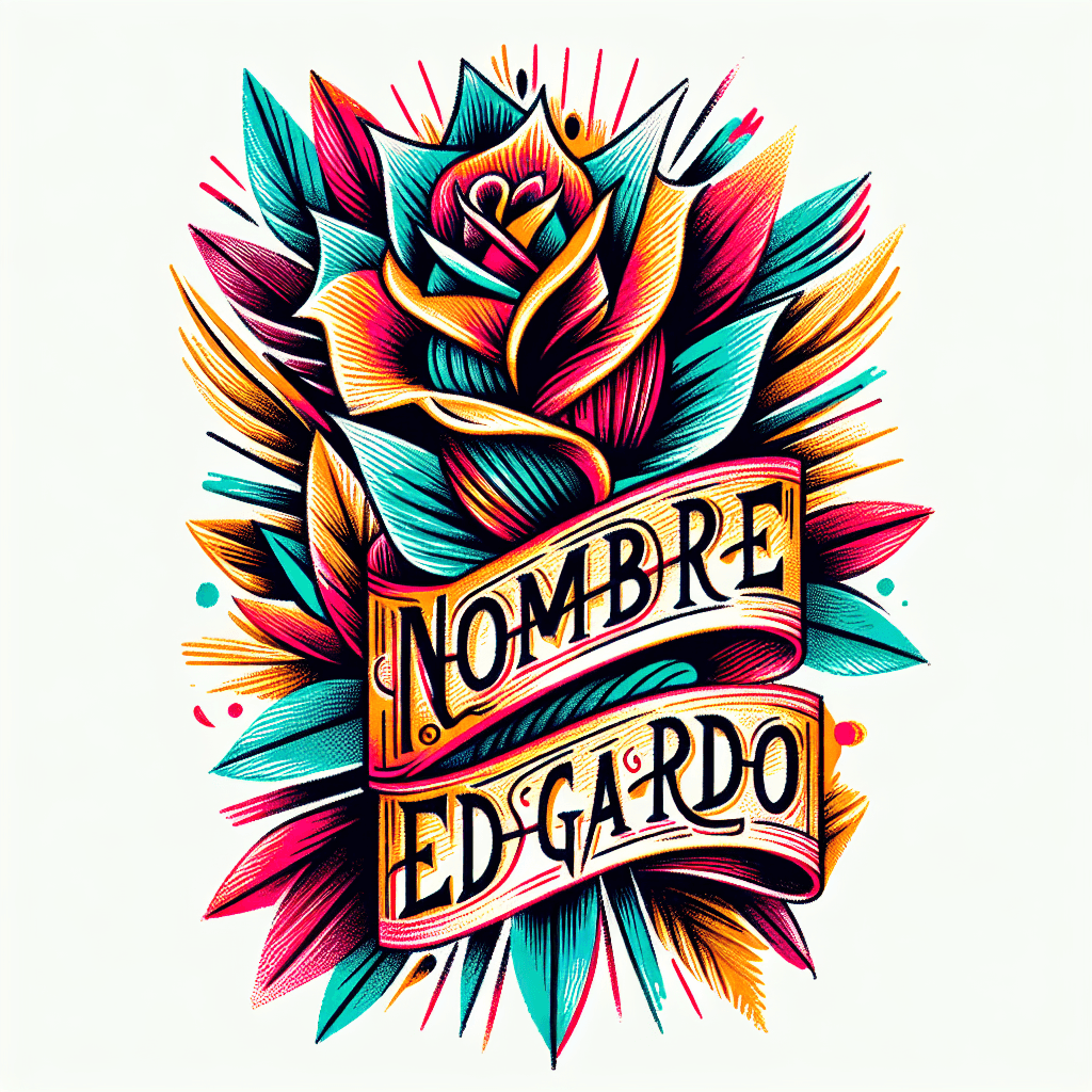 Sketch "NOMBRE EDGARDO" Tattoo Design