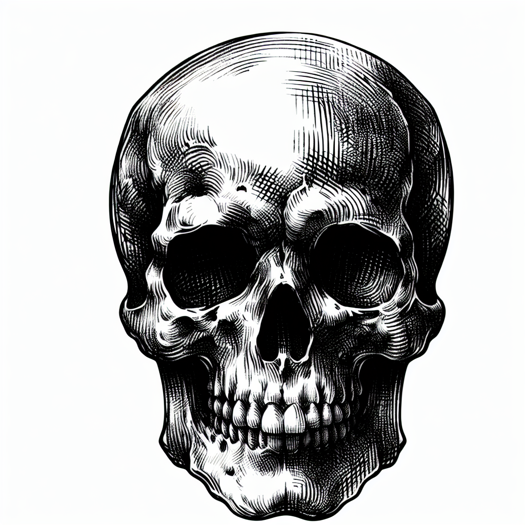 Sketch "skull" Tattoo Design
