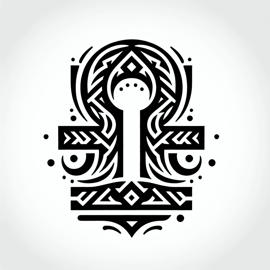 Tribal "Libra zodiac sign" Tattoo Design