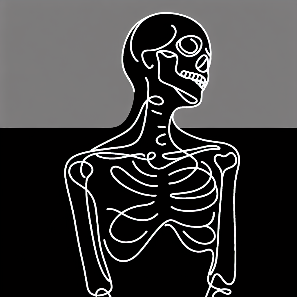 Skeleton Thin Line