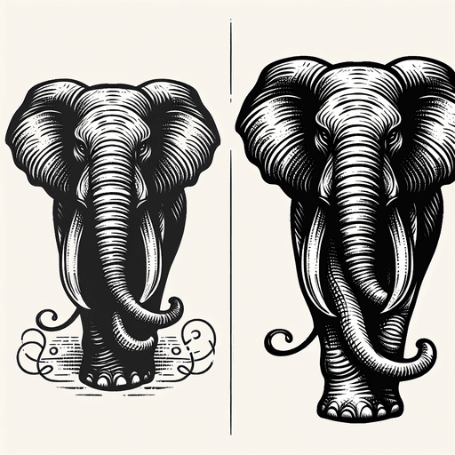 Sketch "elephant" Tattoo Design