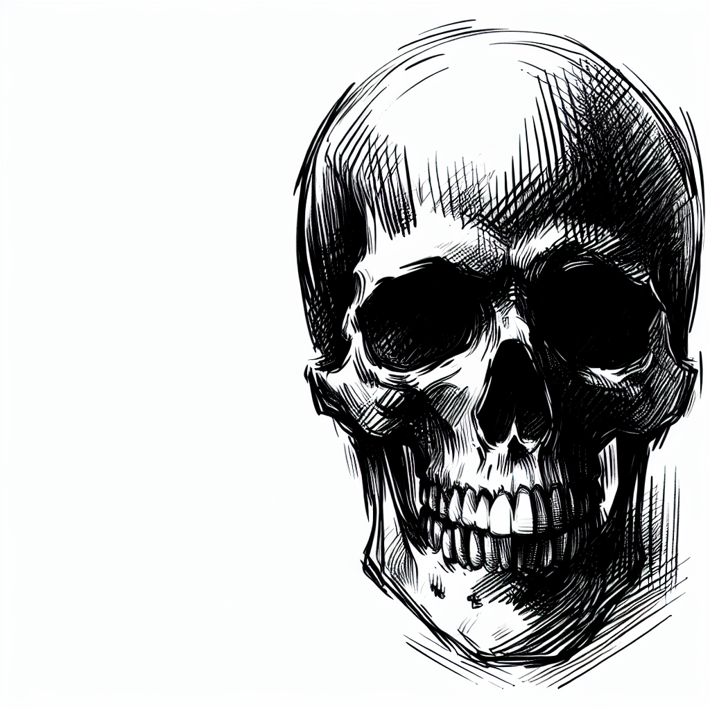 Sketch "skull" Tattoo Design