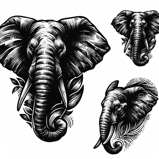 Sketch "elephant" Tattoo Design