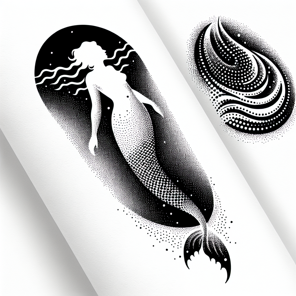 Sirene Mermaid Swimming Looking Back