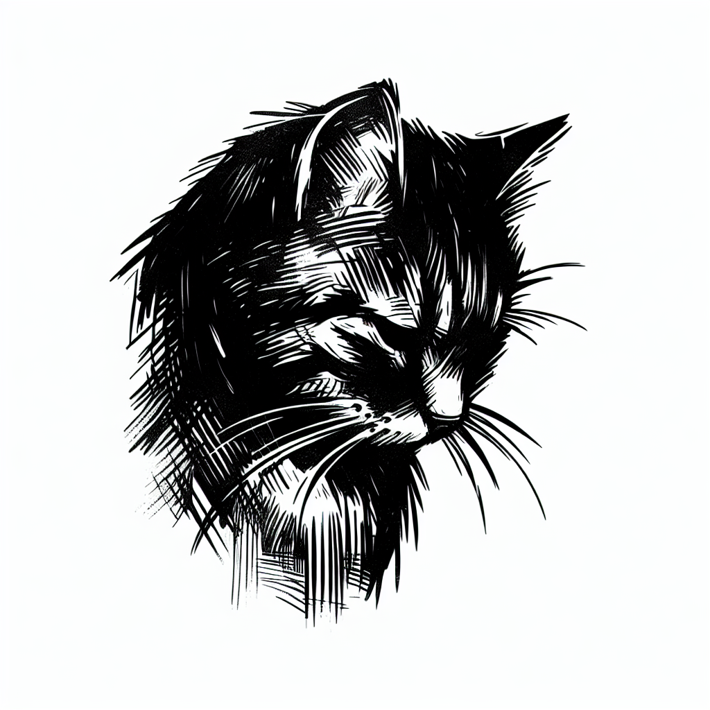 Sketch "cat" Tattoo Design