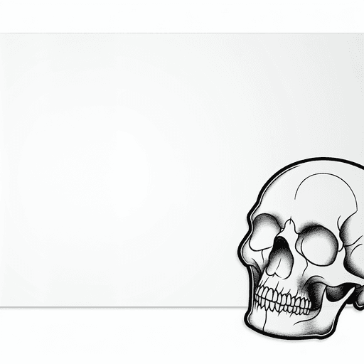 Sketch "skull" Tattoo Design