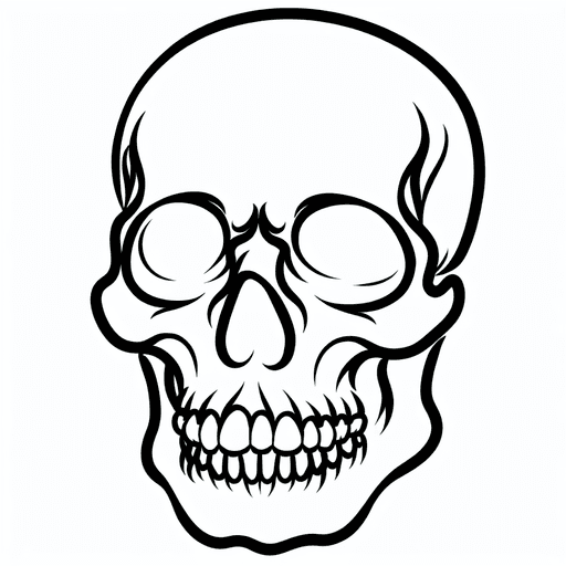 Sketch "skull" Tattoo Design