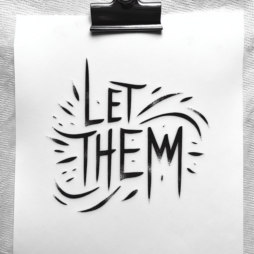 Sketch "Small tattoo with pretty font “let them”" Tattoo Design