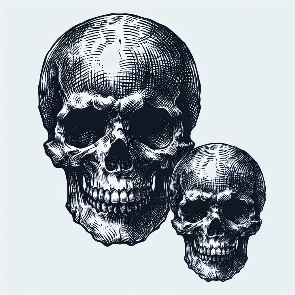 Sketch "skull" Tattoo Design