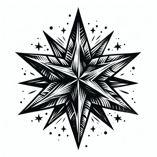 Sketch "star pattern" Tattoo Design