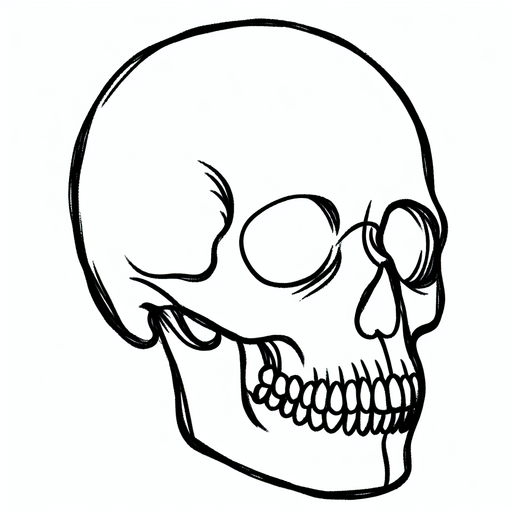 Sketch "skull" Tattoo Design