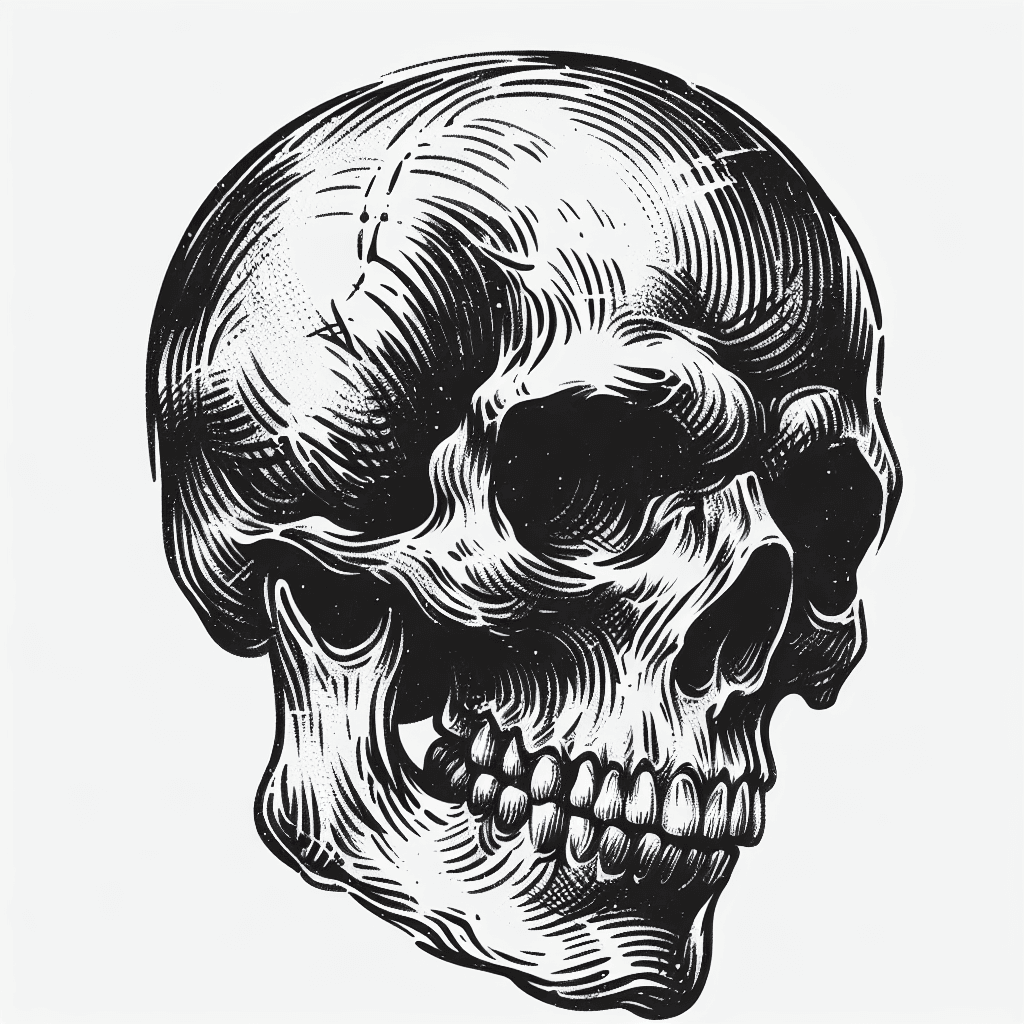 Sketch "skull" Tattoo Design