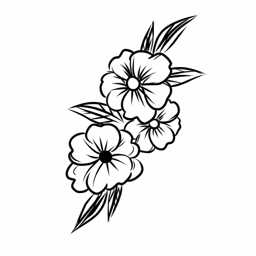 Sketch "flowers" Tattoo Design