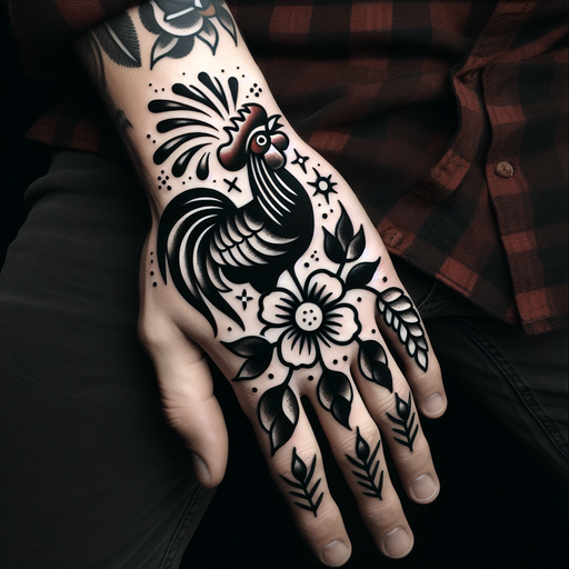 Traditional "@$%@ in the hand" Tattoo Design