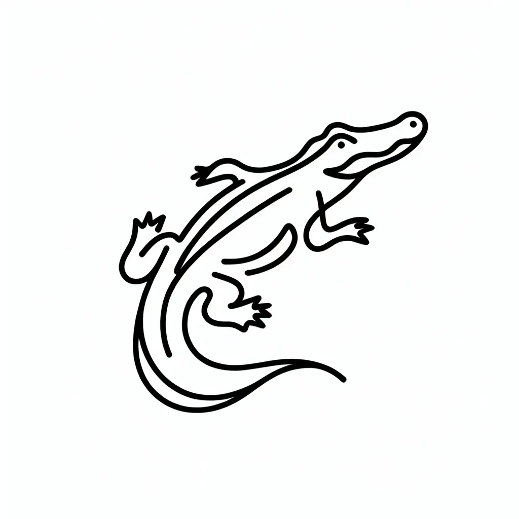 Single Line Tattoo Example